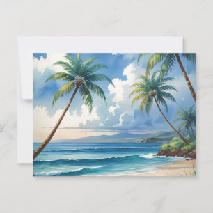 Vintage Style Hawaiian Travel Aloha From Hawaii Postcard
