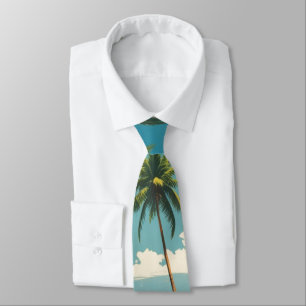 Vintage Style Hawaiian Travel Aloha From Hawaii Tie