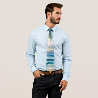 Vintage Style Hawaiian Travel Aloha From Hawaii Tie