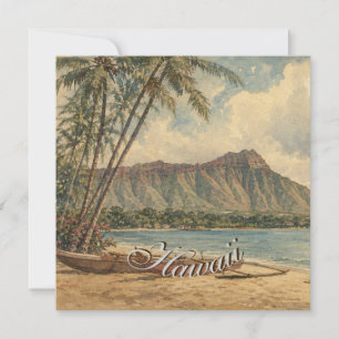 Vintage Style Hawaiian Travel Coast Sea