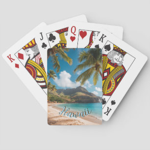 Vintage Style Hawaiian Travel Coast Sea Sunset Playing Cards