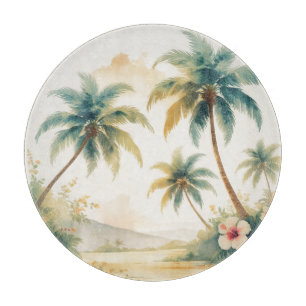 Vintage Style Hawaiian Travel Honolulu Cutting Board