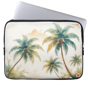 Vintage Style Hawaiian Travel Honolulu Laptop Sleeve