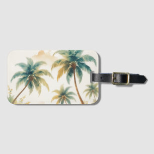 Vintage Style Hawaiian Travel Honolulu Luggage Tag