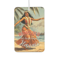 Vintage Style Hawaiian Travel Honolulu Mid-Pacific