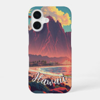 Vintage Style Hawaiian Travel Honolulu Mid-Pacific