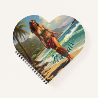 Vintage Style Hawaiian Travel Honolulu Mid-Pacific Notebook