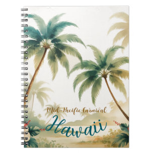 Vintage Style Hawaiian Travel Honolulu Notebook