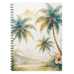 Vintage Style Hawaiian Travel Honolulu Notebook