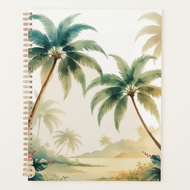 Vintage Style Hawaiian Travel Honolulu Planner (Front)