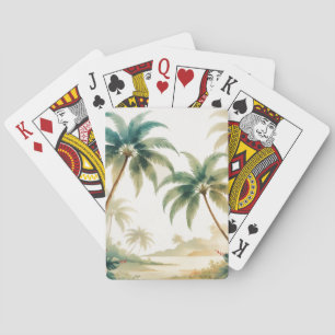 Vintage Style Hawaiian Travel Honolulu Playing Cards