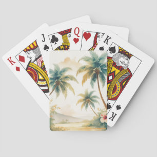 Vintage Style Hawaiian Travel Honolulu Playing Cards
