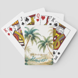 Vintage Style Hawaiian Travel Honolulu Playing Cards