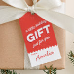 Vintage Style Holiday red and white Gift Tags<br><div class="desc">The perfect finishing touch for a homemade gift from the kitchen,  don't forget to personalise with your name or remove the name and handwrite your name in the white space. Use this gift tag on bags,  wine and any wrapped package.</div>