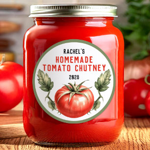 Vintage style homemade Tomato Chutney label
