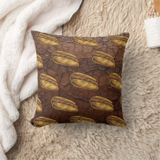 Vintage style hot dog cushion