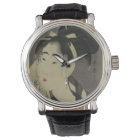 Vintage Style Japanese Geisha Art Image Watch