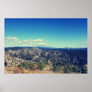Vintage style landscape photo art. poster
