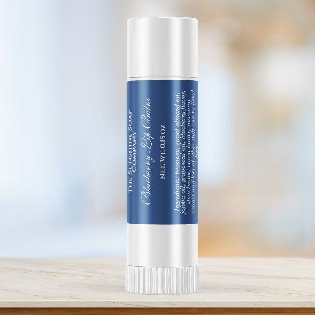 Vintage style lip balm tube label - blue (Creator Uploaded)