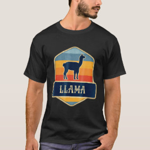 Vintage Style Llama Retro Llama Lover T-Shirt