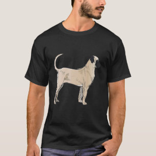 Vintage Style Mastiff Dog Portrait T-Shirt