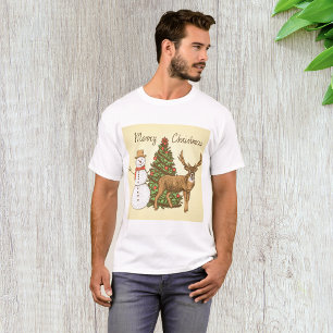 Vintage Style Merry Christmas T-Shirt