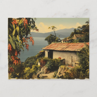 Vintage Style Mexico Streets Postcard