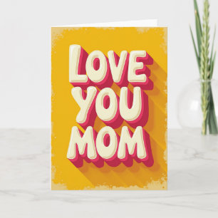 Vintage Style Moms Day Card