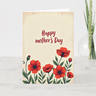 Vintage Style Mothers Day Card