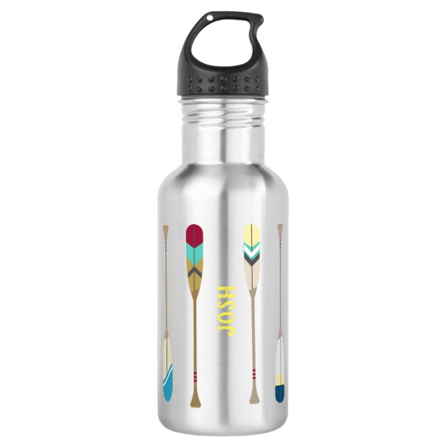 Vintage-style Oars 532 Ml Water Bottle (Front)