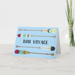 Vintage-style Oars Card