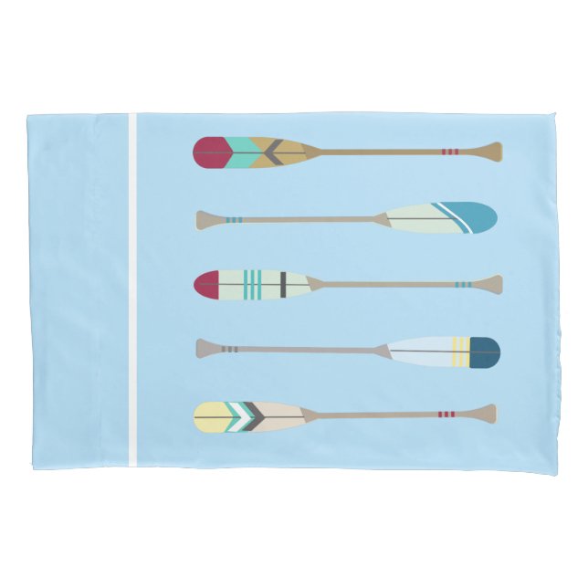 Vintage-style Oars Pillowcase (Front)