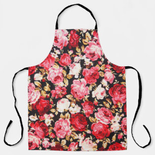 Vintage style of tapestry flowers fabric pattern apron