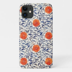 Vintage Style Orange Flower Floral Art Phone Case