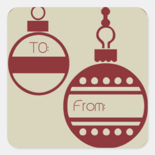 Vintage Style Ornament Gift tag Stickers (20)