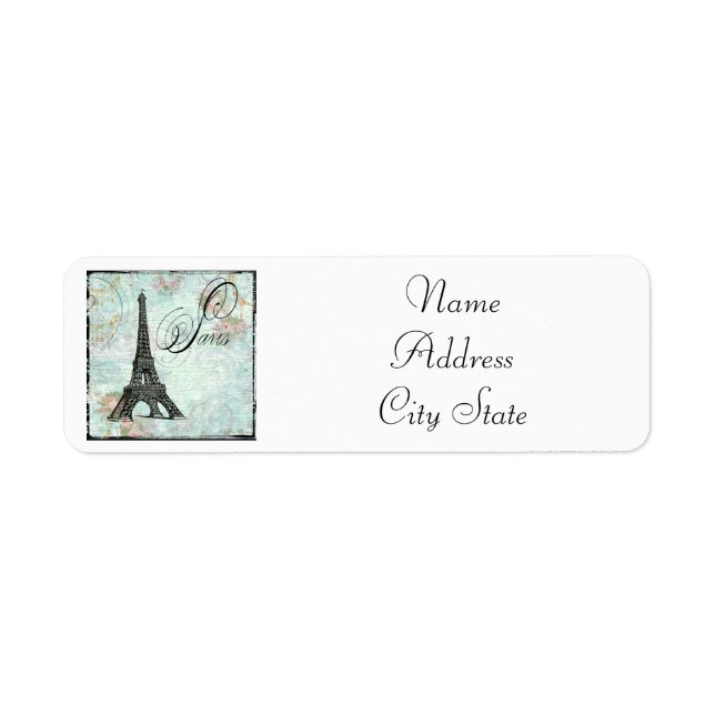 Vintage Style Paris Eiffel Tower (Front)