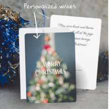 Vintage style pastel blue Christmas tree