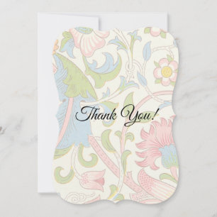 Vintage Style Pastel Thank You Flat Card