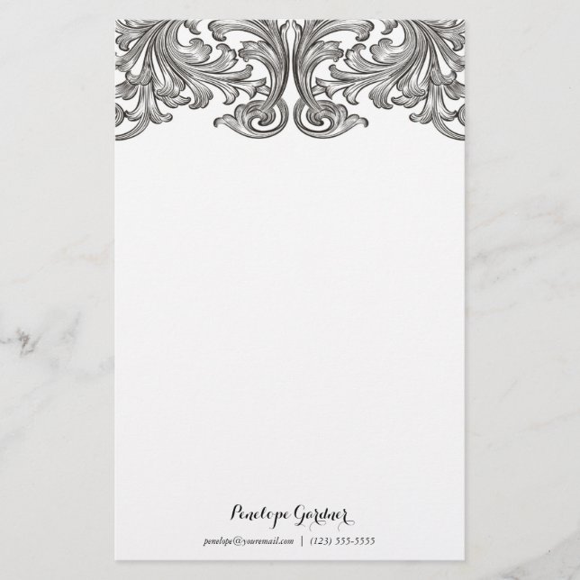 Vintage Style Personalised Stationary (Front)