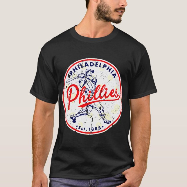 Vintage Style Philadelphia Philliesss T-Shirt (Front)