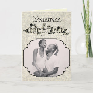 Vintage Style Photo Christmas Card