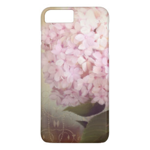 Vintage Style Pink Lavender Hydrangea Oil Pastel iPhone 8 Plus/7 Plus Case