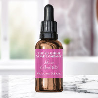 Vintage style pink soap and cosmetic label