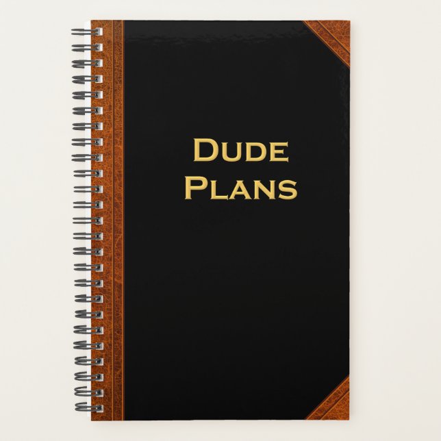 Vintage Style Planner For Men Dude Plans (Front)