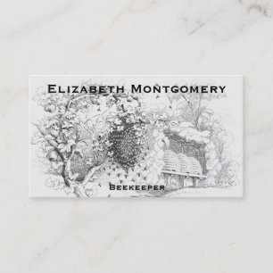 Vintage Style Professional Beekeeper Business Card