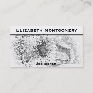 Vintage Style Professional Beekeeper Business Card