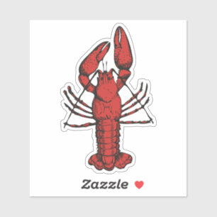 Vintage style red lobster design