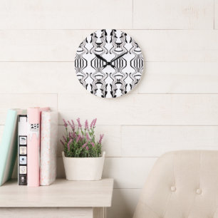 Vintage Style Retro Motivational Typography Quote Large Clock