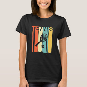 Vintage Style Retro Sport Tennis Racket T-Shirt
