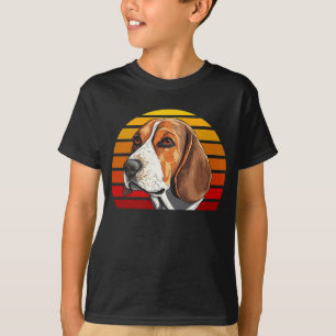Vintage Style Retro Sunset Beagle T-Shirt